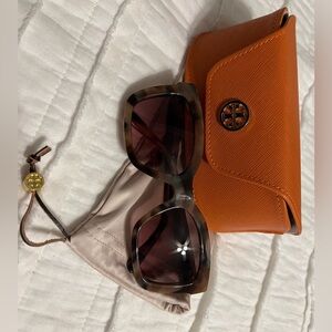 Tory Burch TY 7089 3151/14  53 20  135 2N Brown Sunglasses w/ Case & Cloth